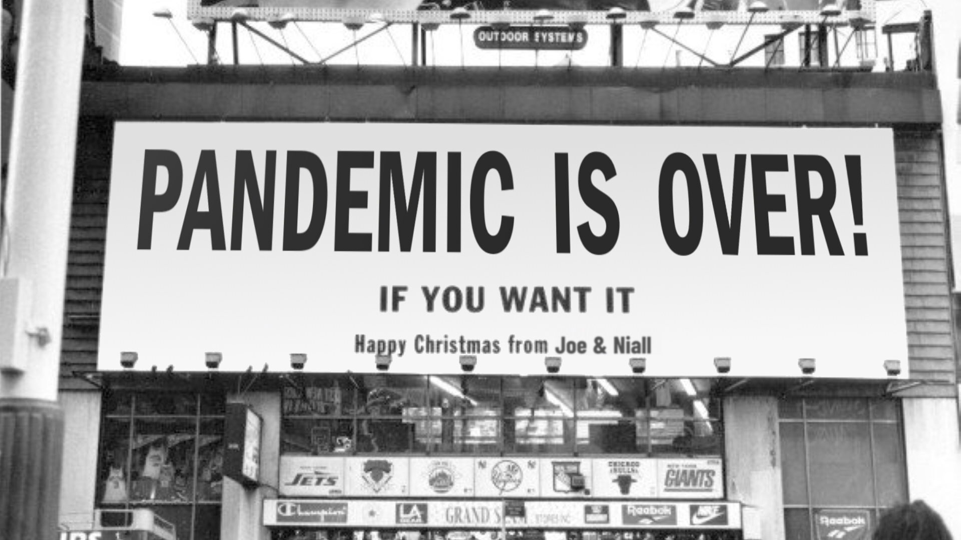 Click to enlarge pandemic is over newsreal