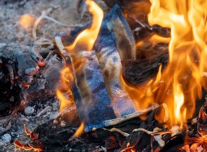 burning masks