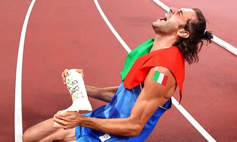 Click to enlarge Gianmarco Tamberi share gold olympics