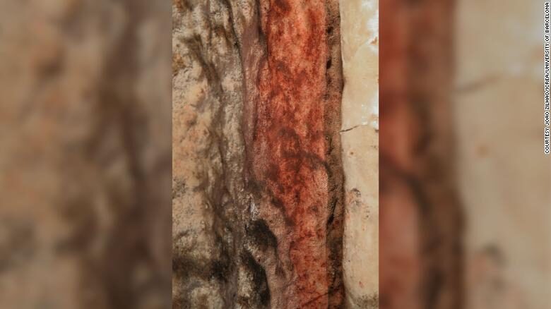 ochre markings neanderthal art caves spain
