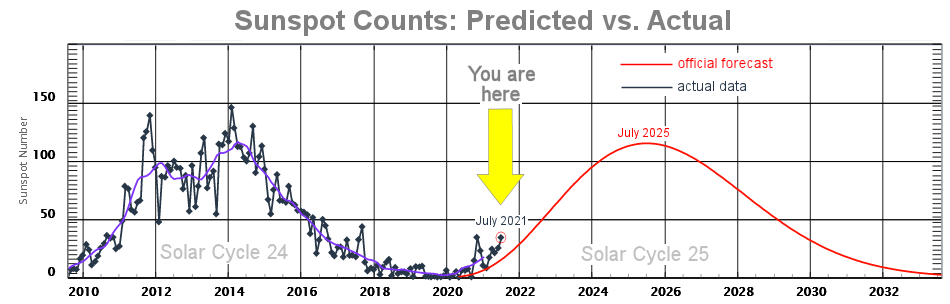 Sunspot counts