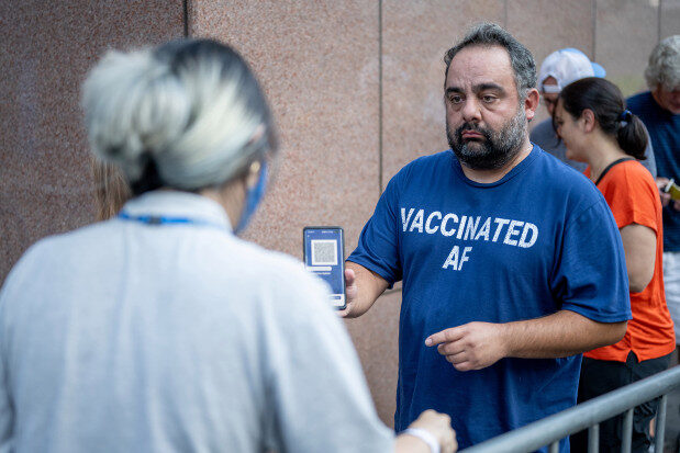 Click to enlarge covid vaccination t shirt pass