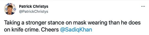 Click to enlarge tweet mask tube