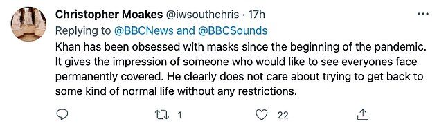 Click to enlarge tweet mask tube