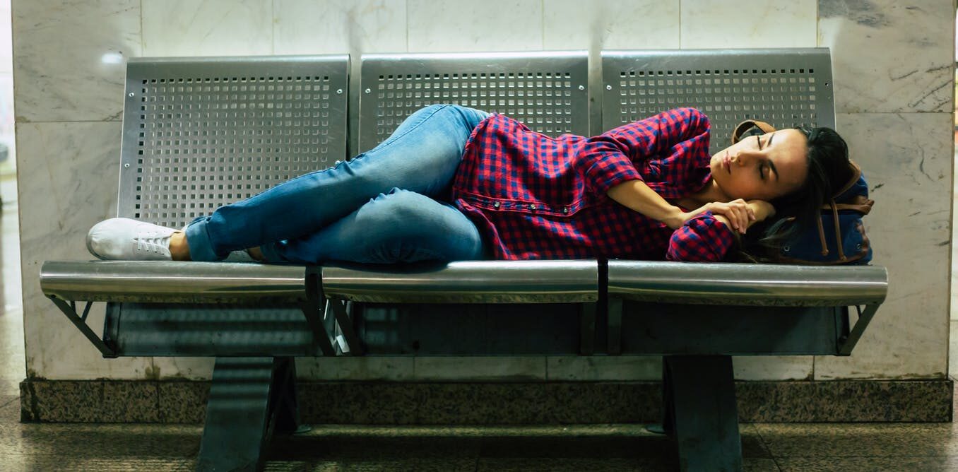 woman lying down