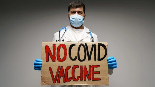no covid vaccine sign doctor