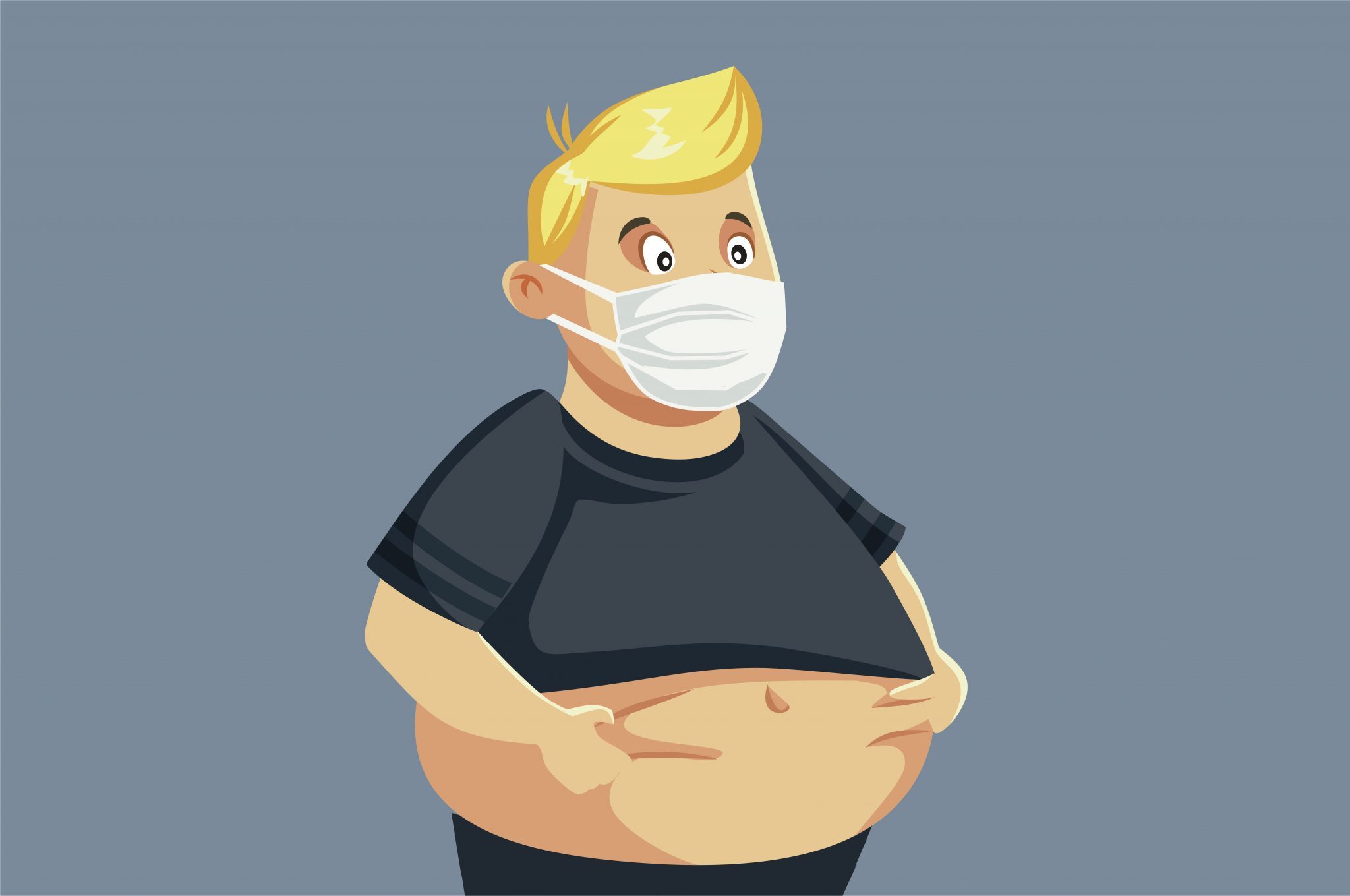 Click to enlarge mask overweight fat