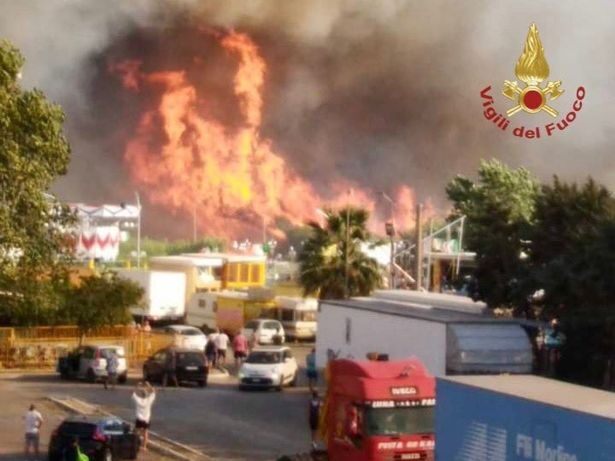 Click to enlarge More than 400 people have been evacuated