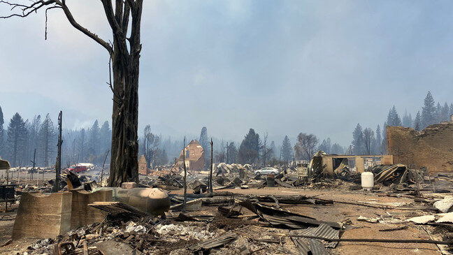 Click to enlarge Devastation of the Dixie Fire in Pumas County