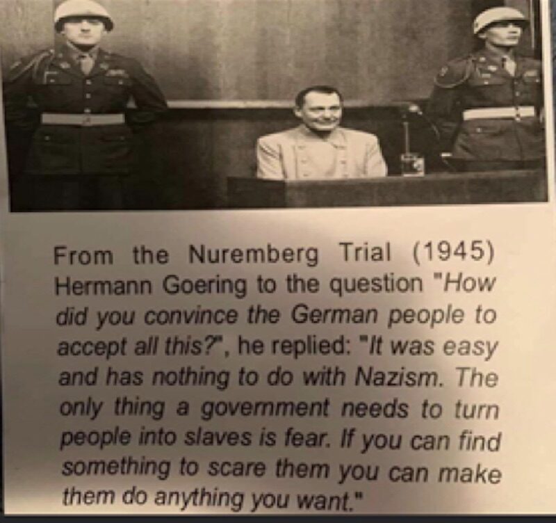 Click to enlarge Goering quote