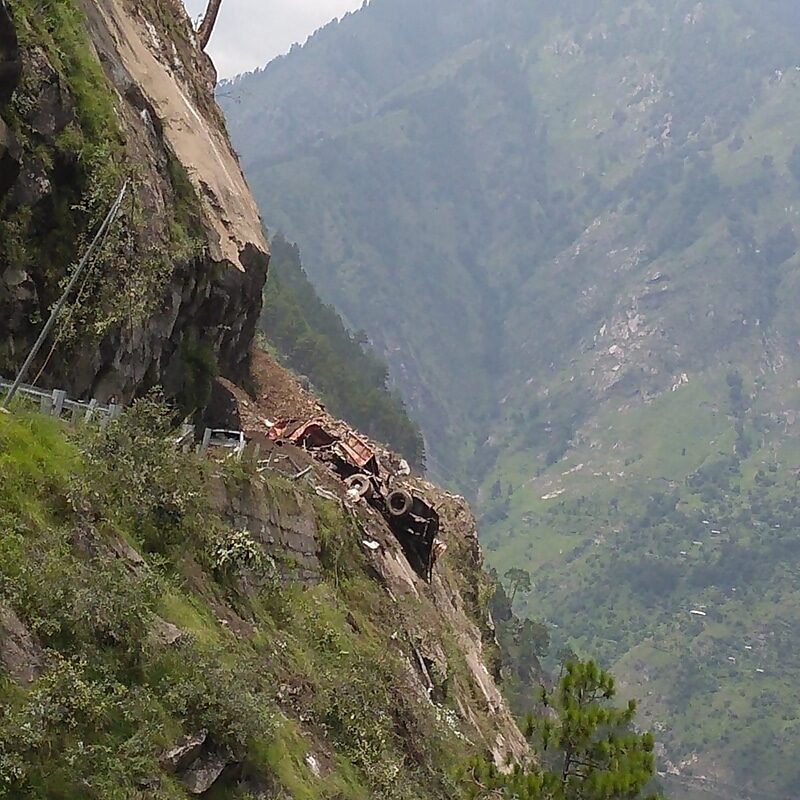Click to enlarge landslide india highway tibet
