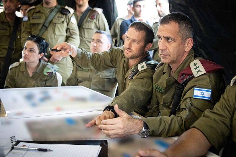 IDF Chief of Staff Aviv Kochavi and Central Command chief El Nadav Padan