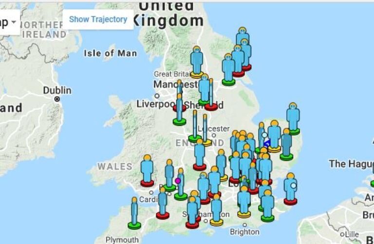 Observers map - event 4519-2021