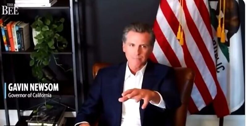 Click to enlarge newsom california interview Sac Bee