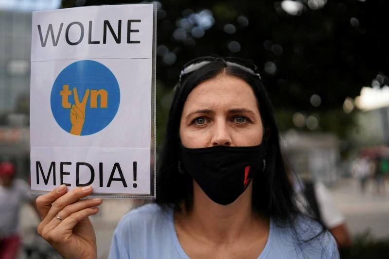 Click to enlarge Free media, media freedom protester