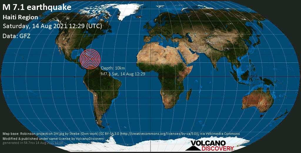 Click to enlarge Major magnitude 7.1