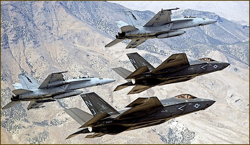 Click to enlarge US military jets