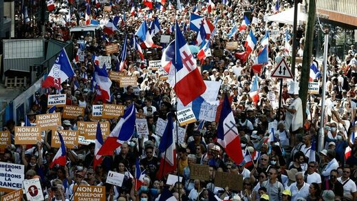france protest august 2021