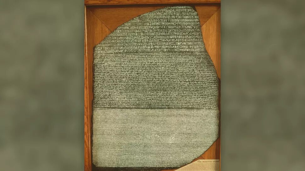 Click to enlarge Rosetta stone