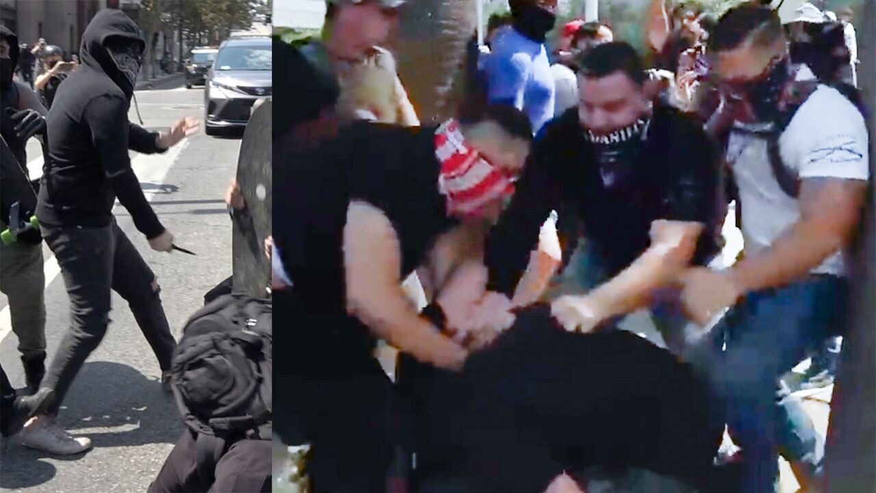 Click to enlarge antifa lost angeles antivac protest attack