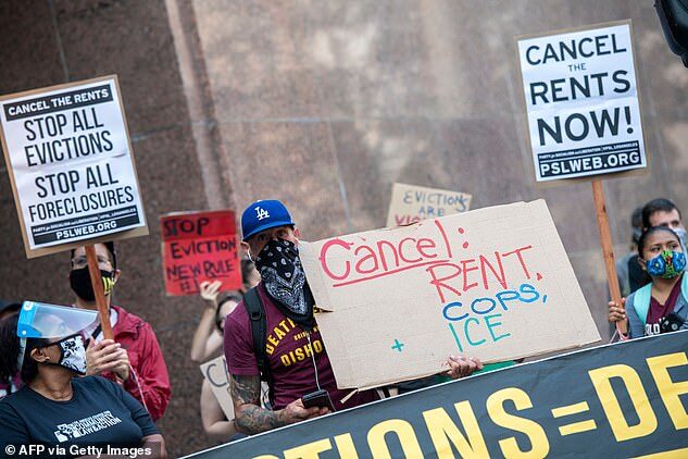 California, Evictions, rent, economy, foreclosures, protest