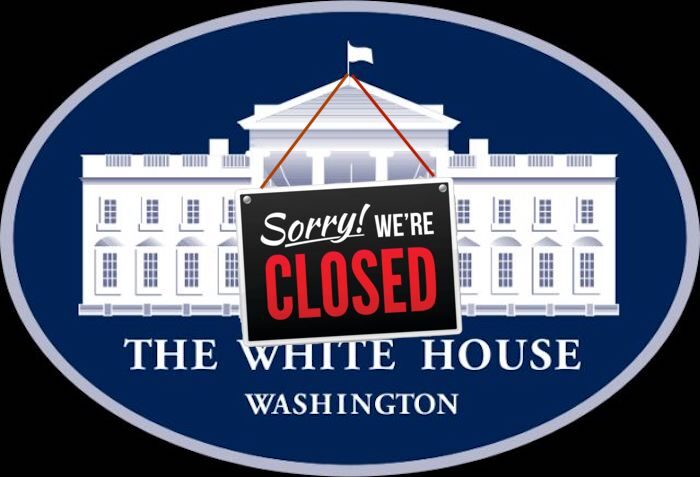 WH sign closed