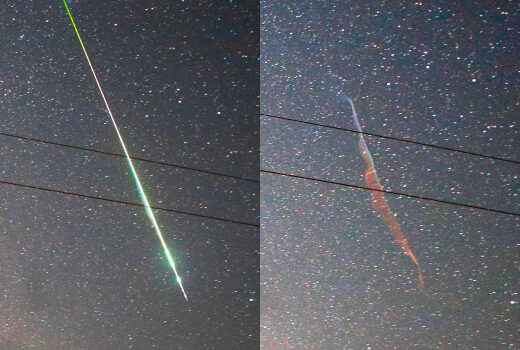 perseid meteor smoke