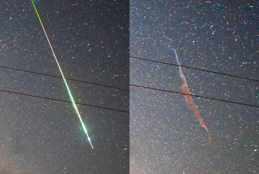 Click to enlarge perseid meteor smoke