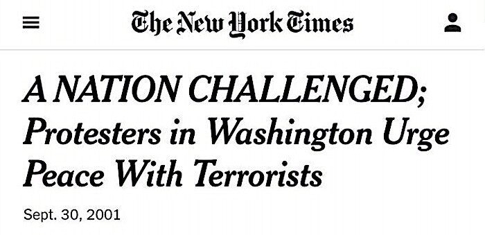 NYT headline