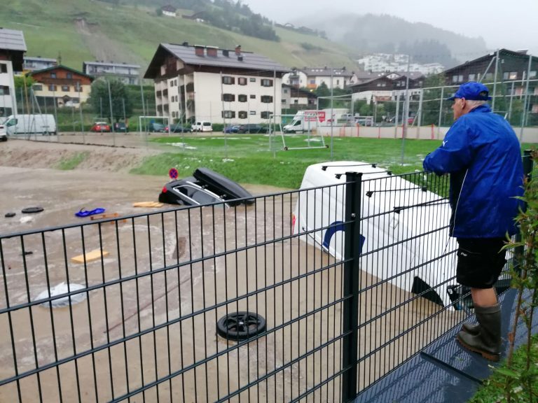 Click to enlarge Floods in St Johann Austria, 16 August 2021.