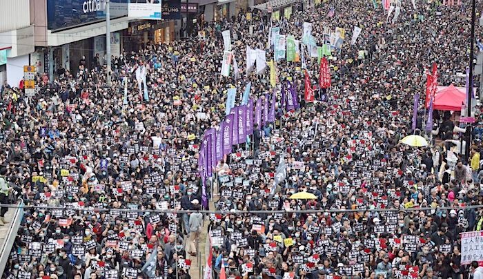 Click to enlarge Civil Front march