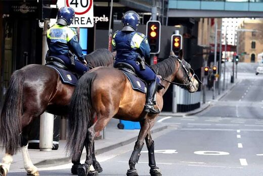 police on horses