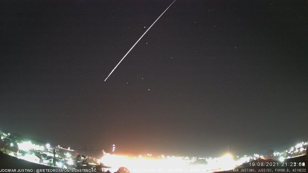 Meteor was registered in SC this Thursday (19)