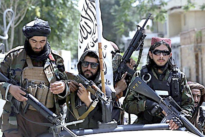 Taliban patrol