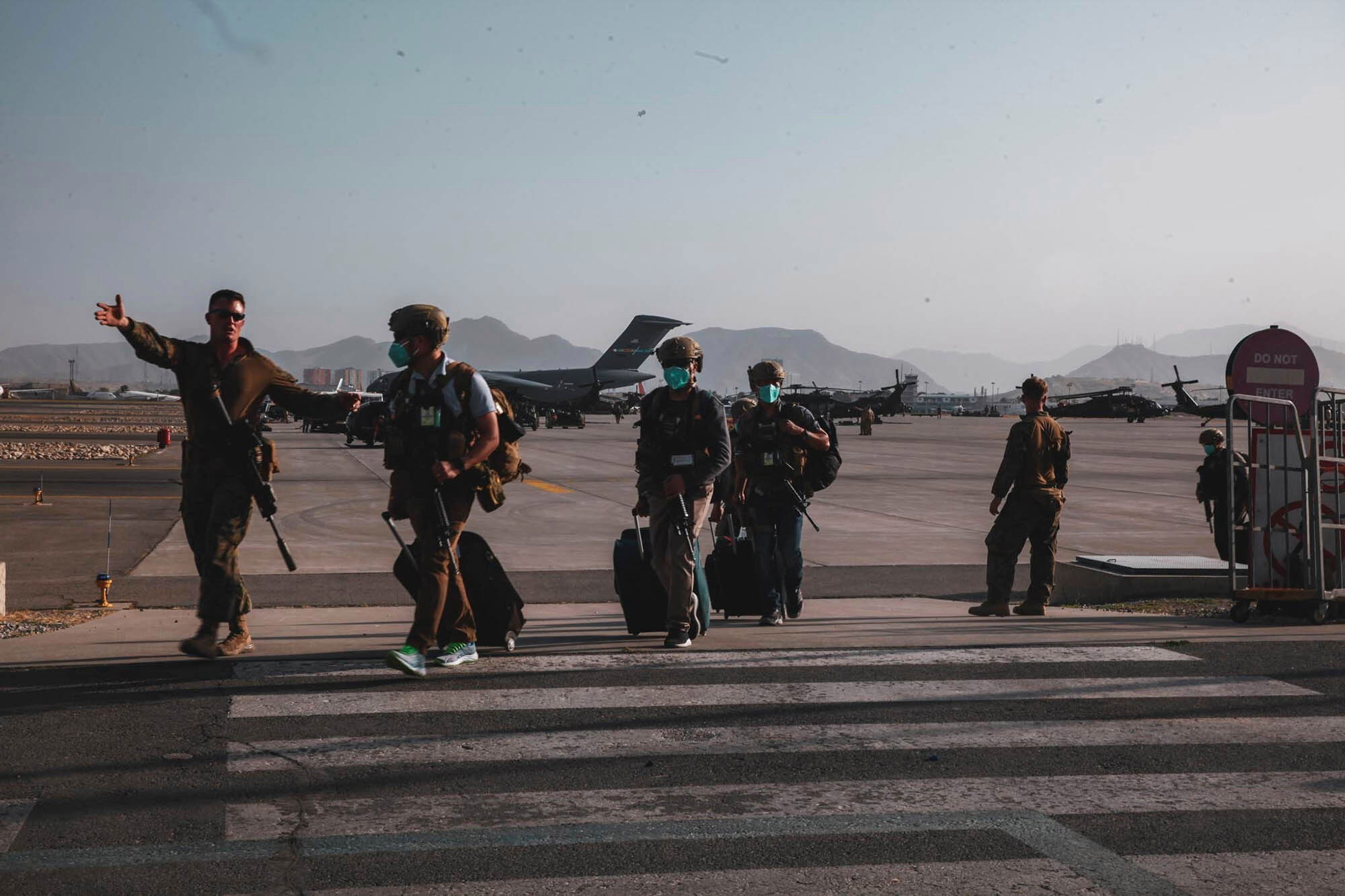 Click to enlarge Hamid Karzai International Airport US Marine Army