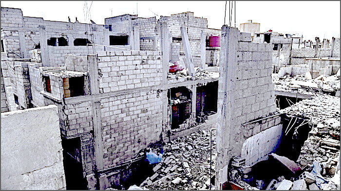 Click to enlarge Bomb damage
