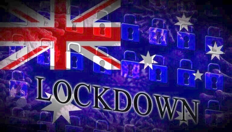Click to enlarge Aussie flag lockdown