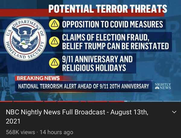 terror threat covid