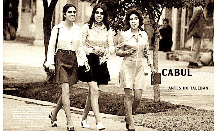 Women walking.