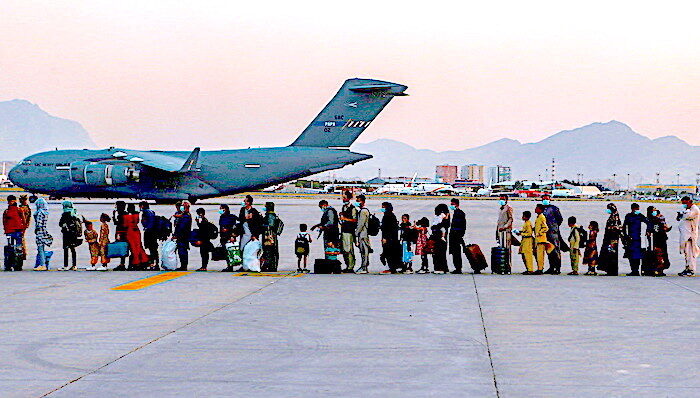 Kabul evacuees