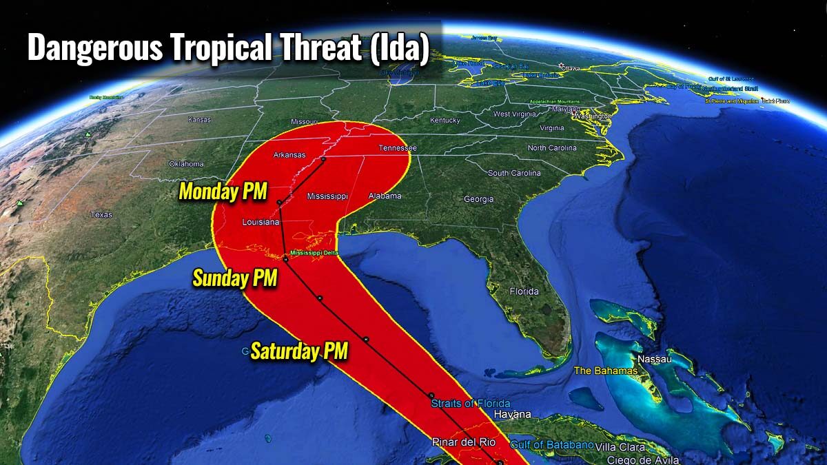 hurricane ida storm path