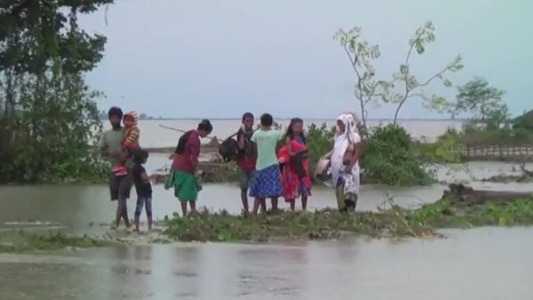 On Saturday, the flood situation in Assam took a turn for the worse with more than 2.25 lakh people from 15 districts affected.