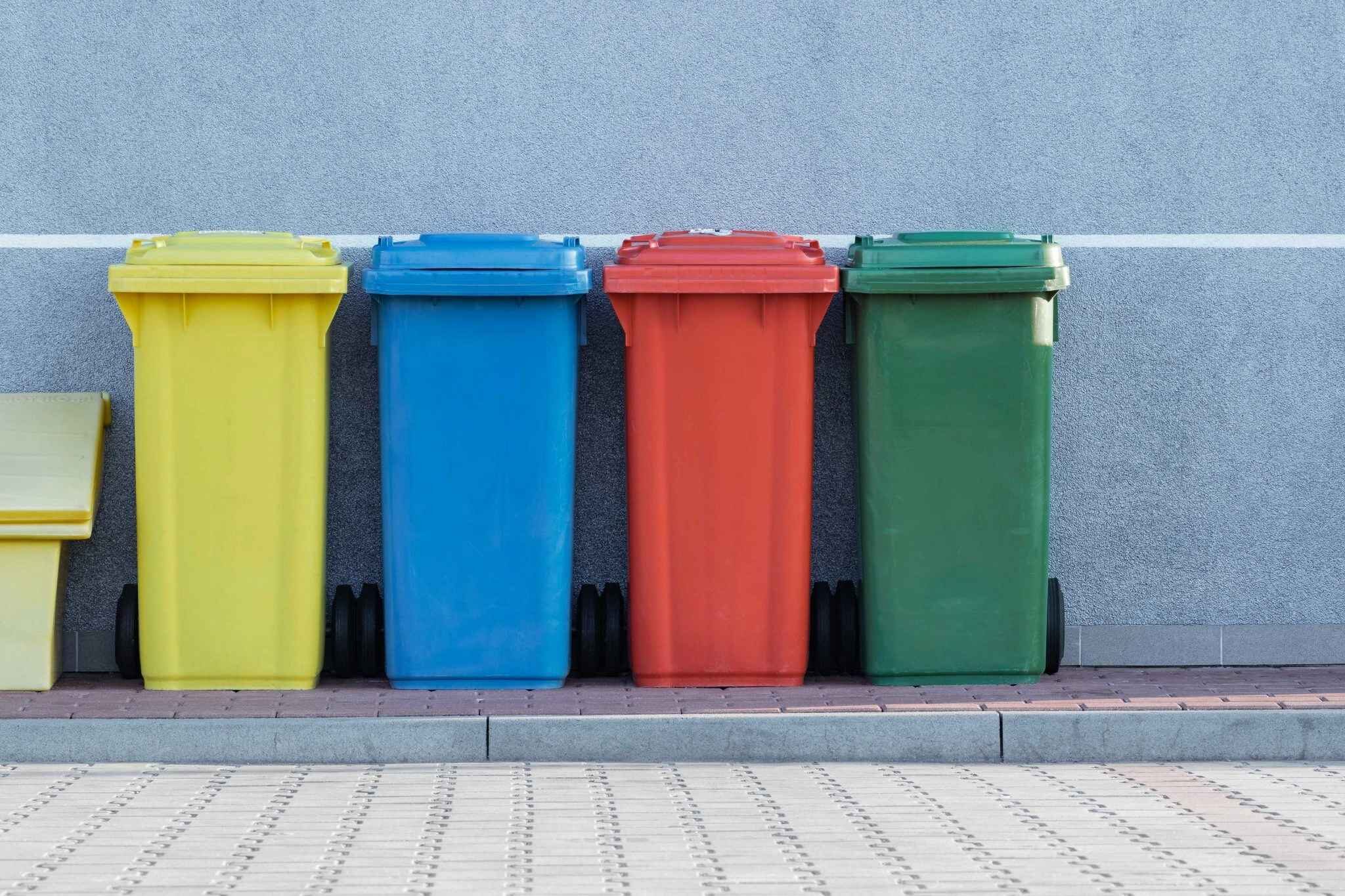 bins garbage recycling