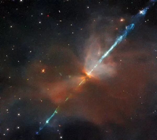 Click to enlarge Herbig-Haro object HH111