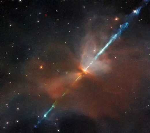 Click to enlarge Herbig-Haro object HH111