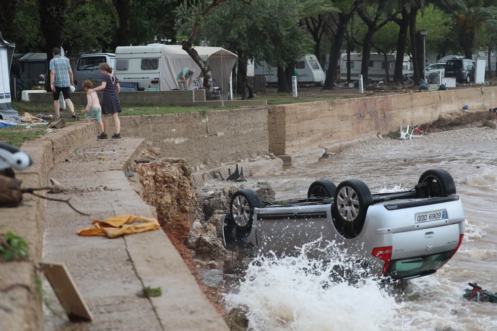 Els Alfacs campsite in Tarragona was severely affected by the rain.