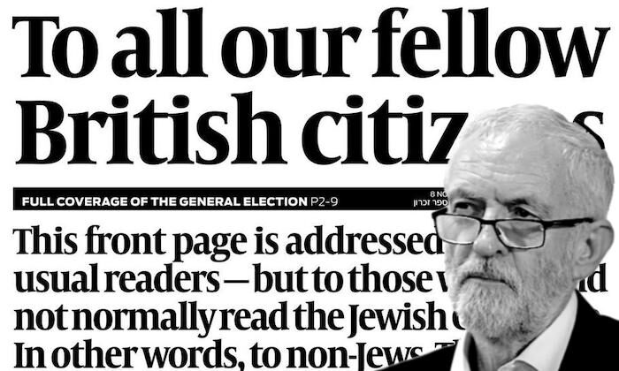 Click to enlarge News headline/Corbyn