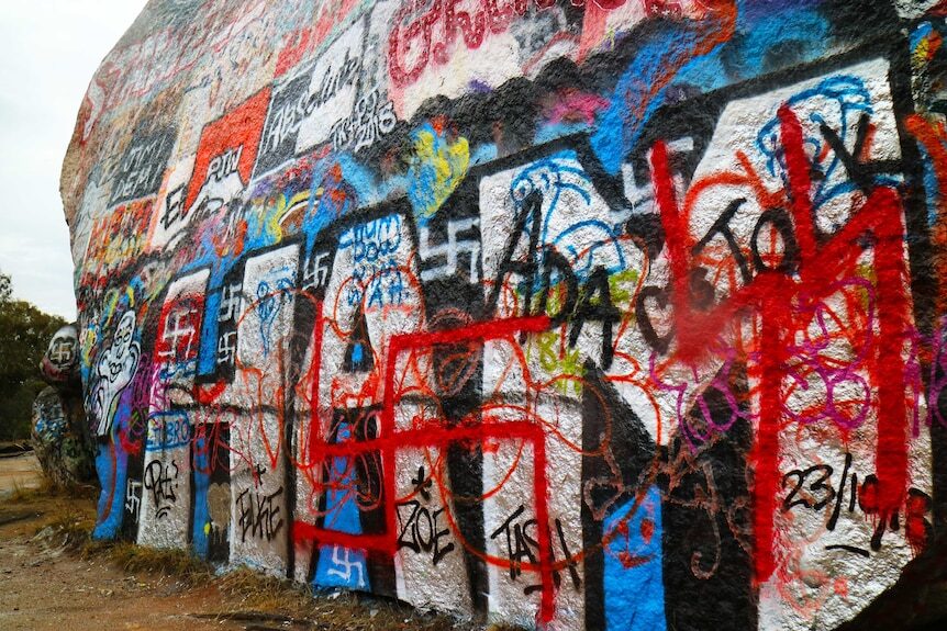 Click to enlarge nazi graffiti