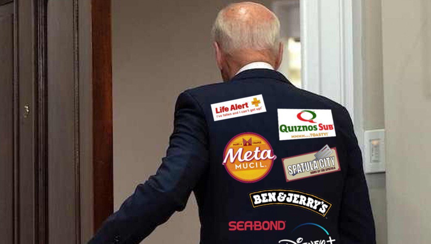biden back ad space satire