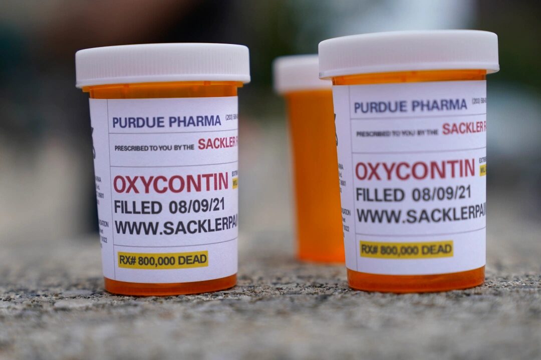 oxycontin purdue protest